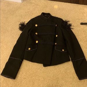 zara military style jacket